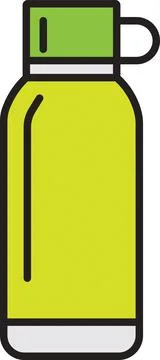 Thermos bottle Stock Illustration