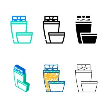 Thermos tool color icon vector color minimal Stockillustratie