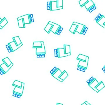 Thermos tool vector seamless pattern color Stock Illustration