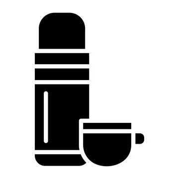 Thermos Vector Icon Design Illustration Illustrazione stock