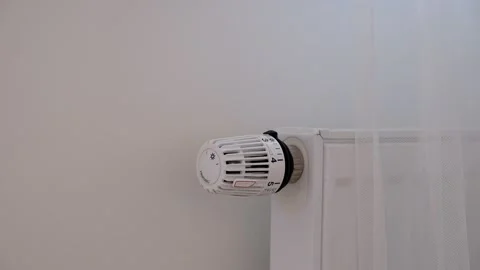 Thermostat close-up. Battery temperature controller.  Stock Footage 221421307