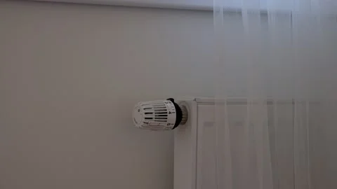 Thermostat close-up. Battery temperature controller.  Stock Footage 221421394