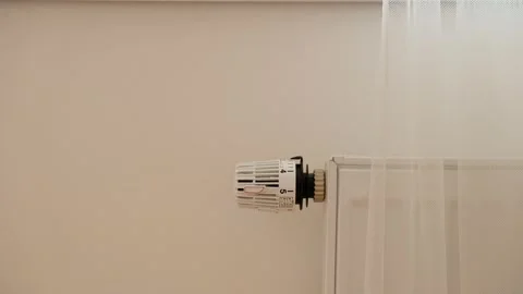 Thermostat close-up. Battery temperature controller.  Stock Footage 221421854