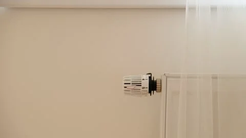 Thermostat close-up. Battery temperature controller.  Stock Footage 221422183