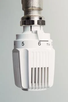 Thermostat heating Foto stock