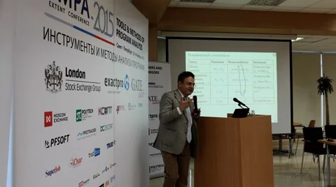 Thesis of Bertrand Meyer at the TMPA conference Video stock 56966737