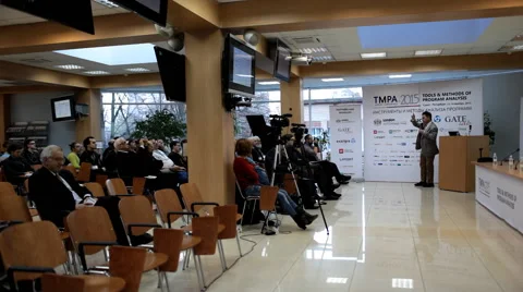 Thesis of Bertrand Meyer at the TMPA conference Stock-Footage 56966823