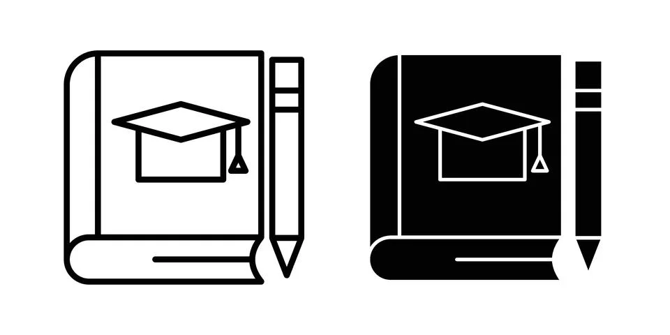 Thesis icon set. Vector EPS 10 Illustrazione stock