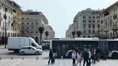 Thessaloniki center Stock Footage 339164570