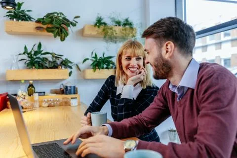 They are on the same page Stock Photos