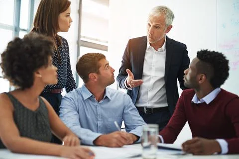 They rely on their ability to function as a team. Cropped shot of corporate b Foto stock