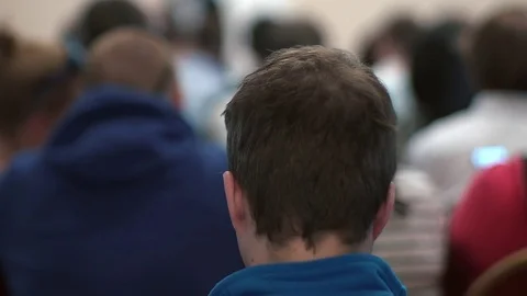 They talk about modern technologies and IT. Problems of digital security, IT Stock Footage 76310431