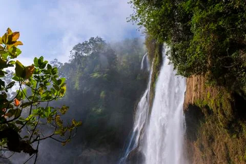Thi Lo Su Water Fall.beautiful waterfall in tak province, thailand Stock Photos