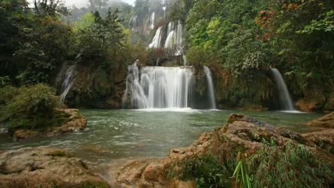 Thi lo su waterfall Stock Photos