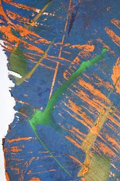 Thick abstract paint surface with heavy texture looking a bit like graffiti.. Stock Photos