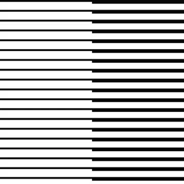 Thick and thin parallel lines in a row Stock Illustration
