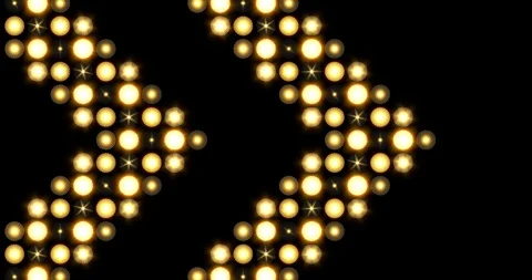 Thick Arrow Chevron Pattern LED Lights Background Moving Sideways Stock Footage 105416650