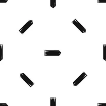 Thick arrow pattern seamless black Stock Illustration