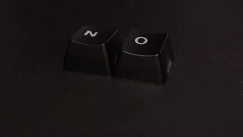 The thick black mechanical keyboard key black surface rotates 360 degrees Stock Footage 250979034