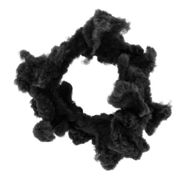 Thick black smoke. Stock Photos