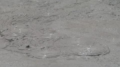 Thick boiling mud Stock Footage 21309986