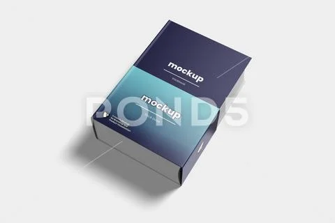 Thick Book with Label Mockup PSD Template