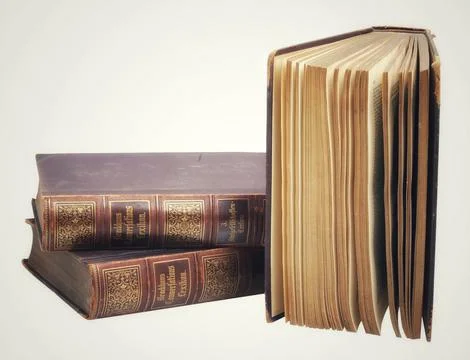 Thick books duo Foto stock