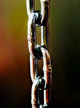 Thick chain on an abstract background Stock Photos