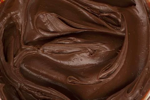 Thick chocolate spread Stock Photos
