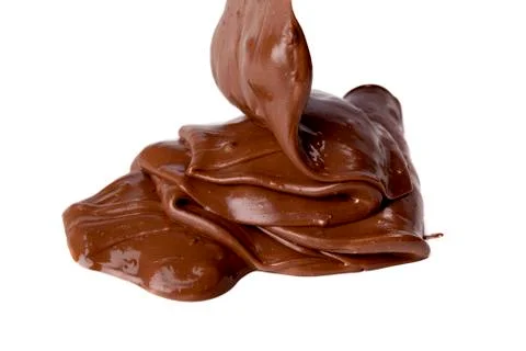 Thick chocolate twirl Stock Photos