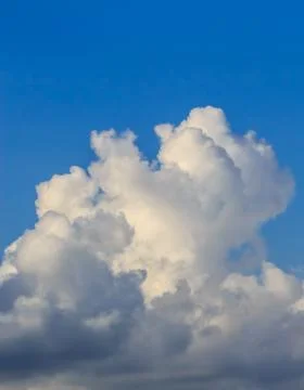 Thick Cloud in Blue Sky before Raining Stock Photos