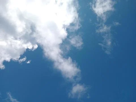 Thick clouds and blue sky during the day Stock Photos