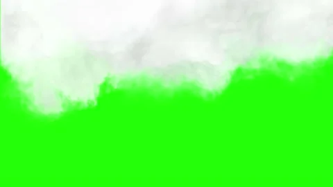 Thick clouds descend on the green screen like beach waves. Stock Footage 201713225