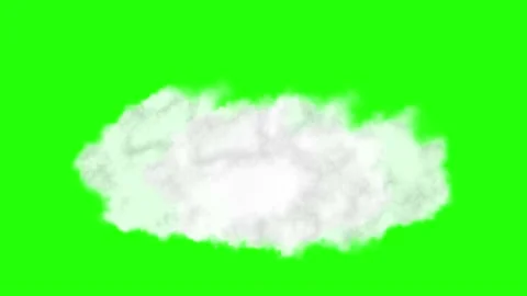 Thick clouds descend on the green screen like beach waves. Stock Footage 202139796