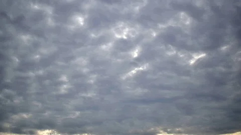 Thick clouds floating in the sky Stock Footage 124681931