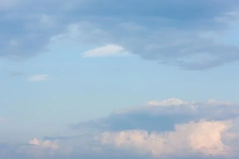 Thick clouds in the sky. Cloudy weather with clouds and clouds. On the sky cl Stock Photos