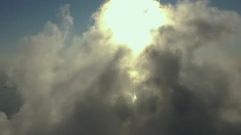 Thick clouds of smoke swirling in the sky. Stock Footage 170997667