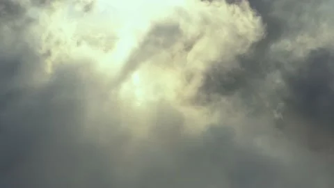 Thick clouds of smoke swirling in the sky. Stock Footage 171761002