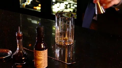 Thick cocktail ingredient Stock Footage 68952160