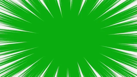 Thick comic radial white burst lines animated on green screen manga action Stock Footage 335218027