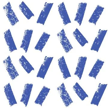 Thick dash random lines blue and white seamless pattern. Repeat background with Иллюстрация