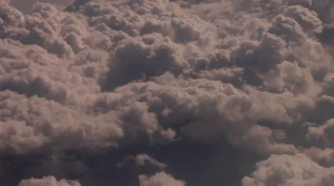 Thick Fluffy Clouds   Stock Footage 34513755