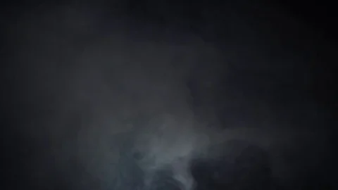 Thick Fog on Black Stock Footage 72491118