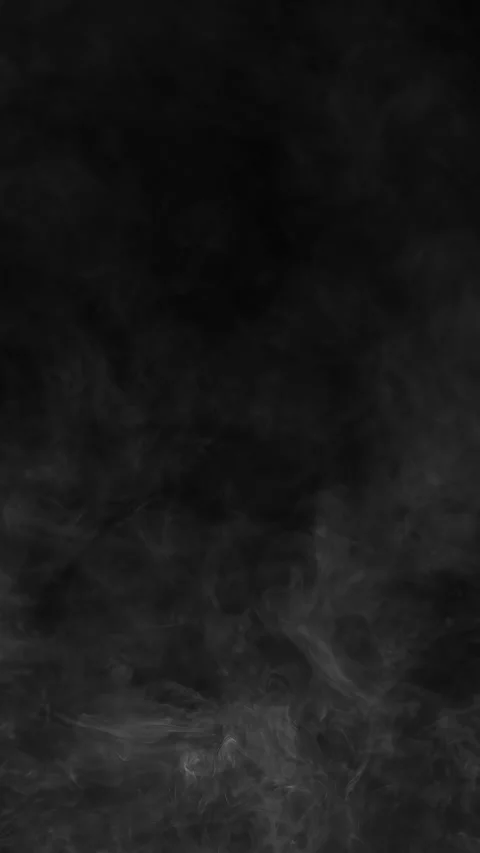 Thick Gray Smoke Filling Frame on Black Background Vertical Abstract Fog Overlay Stock-Footage 335593582