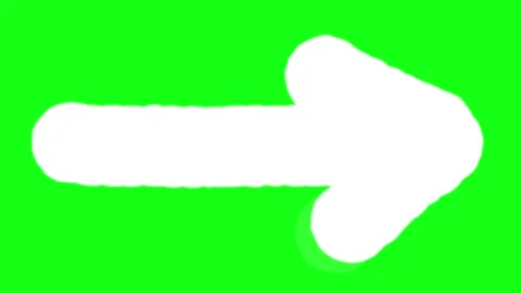 Thick Hand Drawn Scribbled Pointing Arrow. Video stock 220565017
