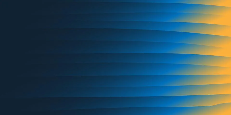 Thick horizontal flow of colorful translucent curved 3d shapes. Contrast of.. Stock Illustration