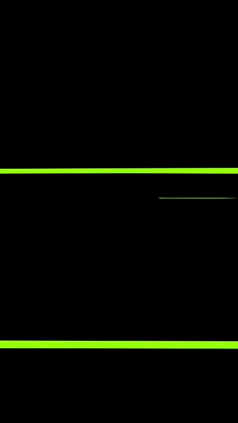 Thick horizontal green anime speed lines on black background, vertical format Stock Footage 337936914