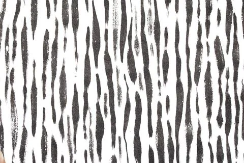 Thick Ink Pen Black Lines on White Background Zebra Skin Barcode Shapes Stock Illustration