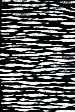 Thick Ink Pen Black Lines on White Background Zebra Skin Barcode Shapes Stock Illustration
