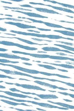 Thick Ink Pen Lines on White Background Zebra Skin Blue Barcode Shapes Illustrazione stock
